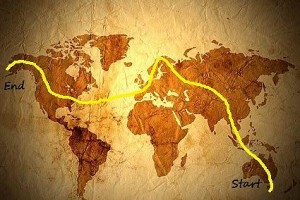 Remy Robinson Long, un aventurier qui part faire le touyr du monde. Christophe Monteil Le parcours de Remy Long, un aventurier qui part faire le tour du monde à pied et à vélo, BassBering, christophe monteil