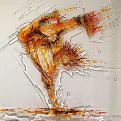 Hip-hop.jpg paint on plexi, 50x50, Christophe Monteil, art on plexi