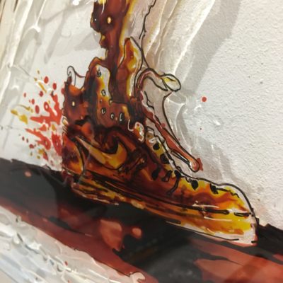 Urban Flyer.jpg piece of art made with paint on plexiglass, 80x80, hip hop, dance, christophe monteil, kriss, montpellier, danse, urban culture, culture urbaine