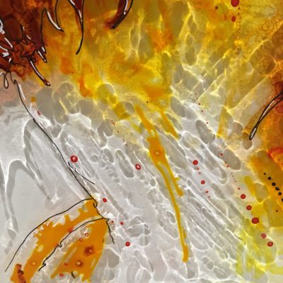 PUSHKAR BRO Paint on plexi, christophe monteil, kriss, art, india, pushkar