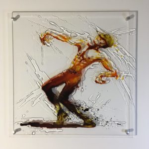Lil Buck style Lil Buck style , diptyque - dancer paint on plexi, tribute to Lil Buck