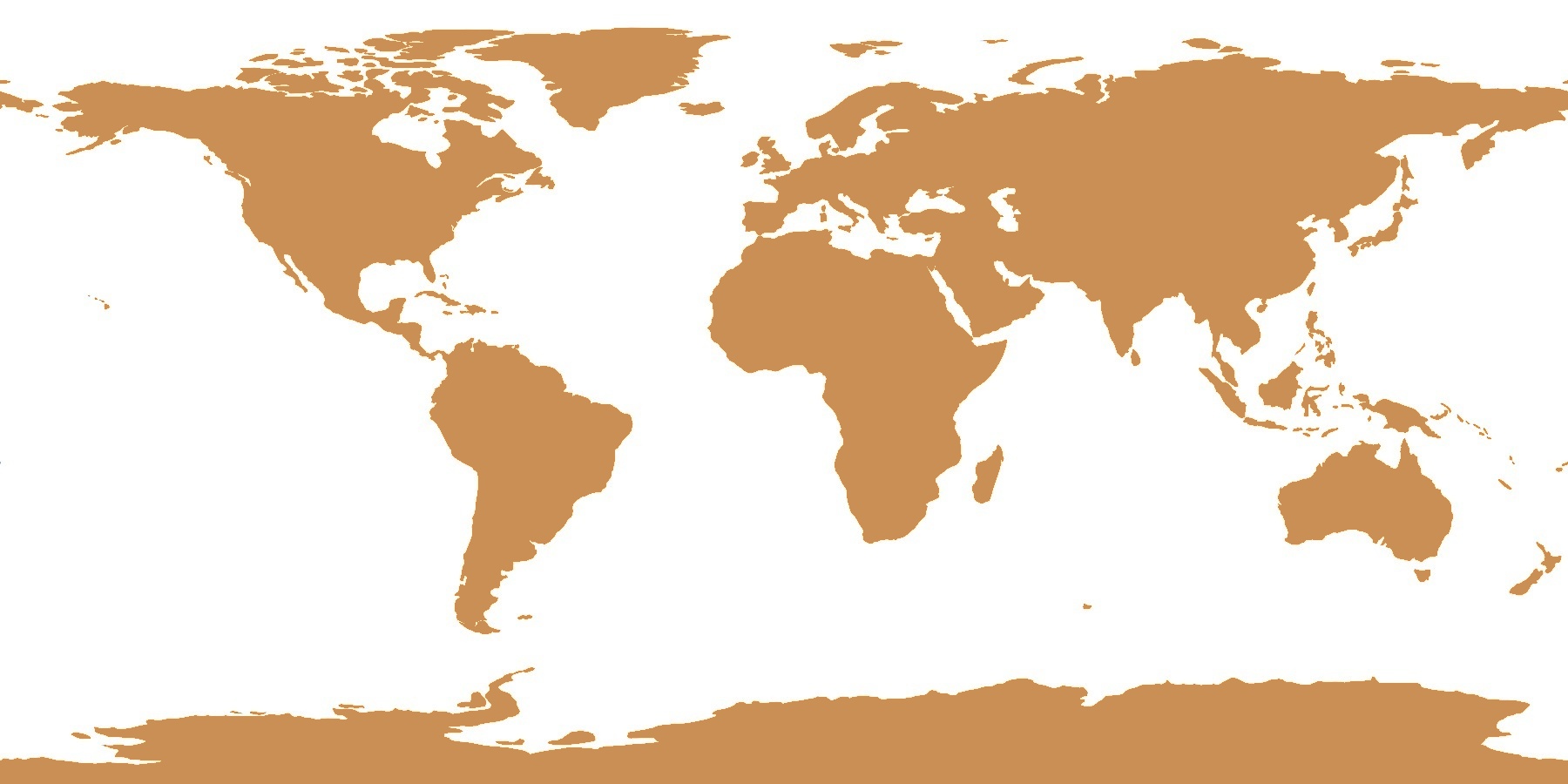 Carte du monde — Atlas of Living Waters par Christophe Monteil