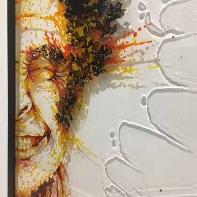 CED !? detail paint on plexiglass, 50x75, Christophe monteil, Kriss, Montpellier, France
