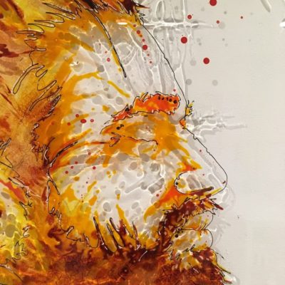 PUSHKAR BRO Paint on plexi, christophe monteil, kriss, art, india, pushkar