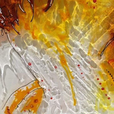 PUSHKAR BRO Paint on plexi, christophe monteil, kriss, art, india, pushkar