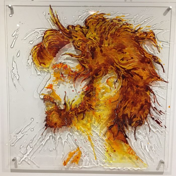 PUSHKAR BRO.jpg PUSHKAR BRO is part of a diptyque. Paint on plexiglass. I met these two guys around the holy lake of Pushkar, Rajasthan, India, CHRISTOPHE MONTEIL, KRISS
